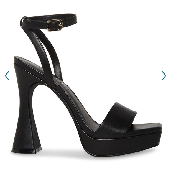 *SOLD* NIB madden girl Zoie Cafe High Heel Dress Sandals Black Size 7.5 - Picture 2 of 7